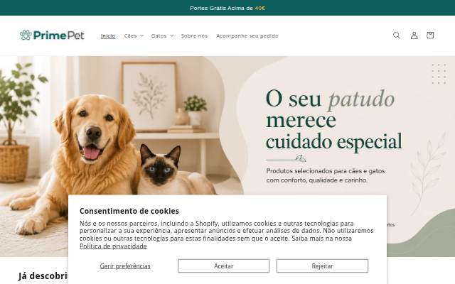 PrimePet | Loja Oficial storefront