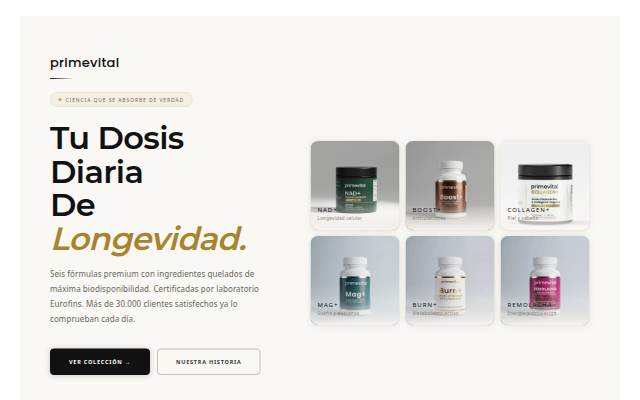 Primevital (ES) storefront