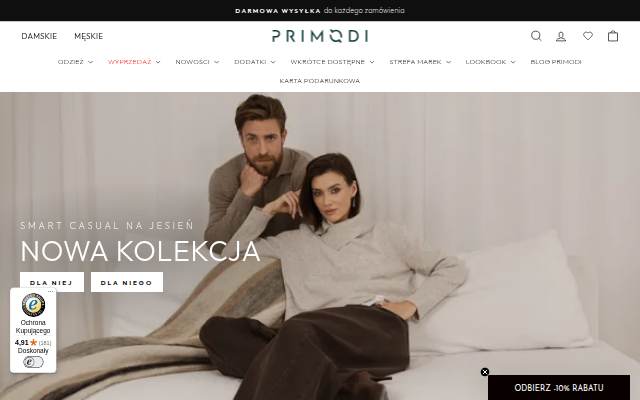 PRIMODI storefront