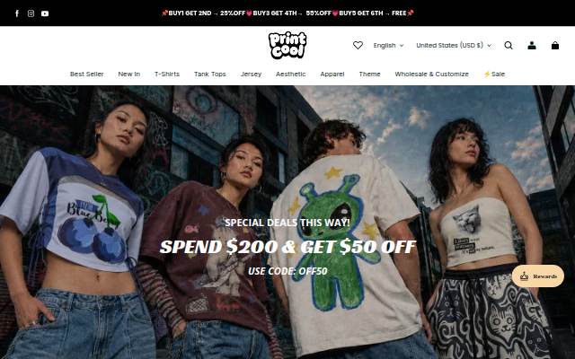 Print-cool storefront