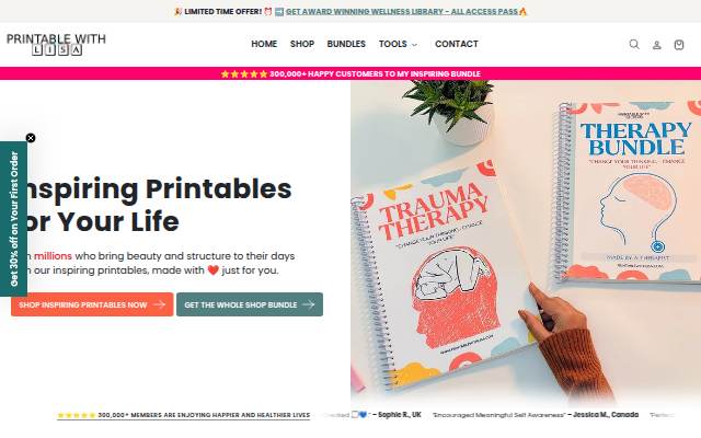 PRINTABLE WITH Lisa storefront