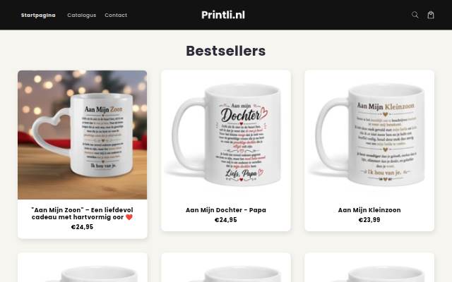 Printli storefront