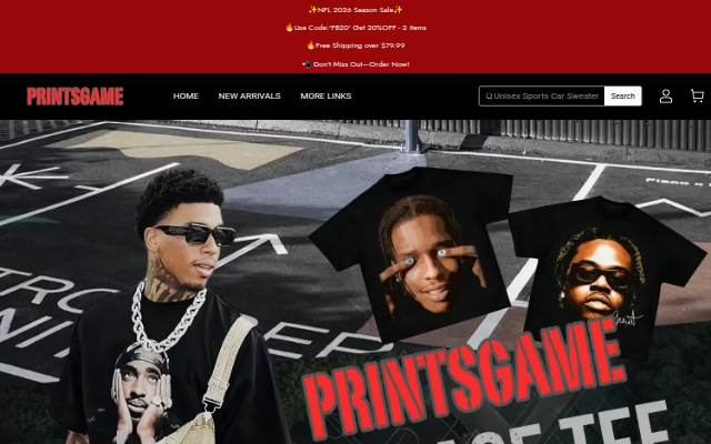 PRINTSGAME storefront
