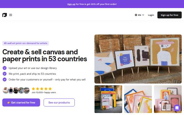 Printumo storefront