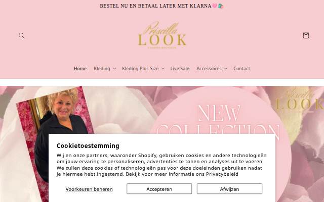 Priscillalook storefront
