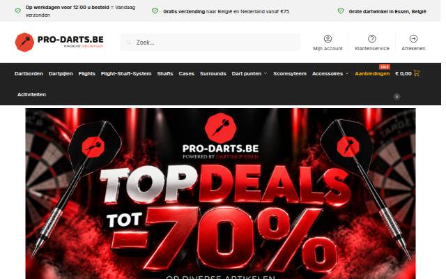 Pro Darts storefront