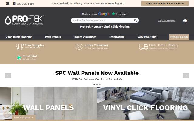 Pro-Tek™ Luxury Vinyl Click Flooring storefront