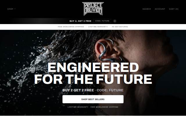 Project Oblivion storefront