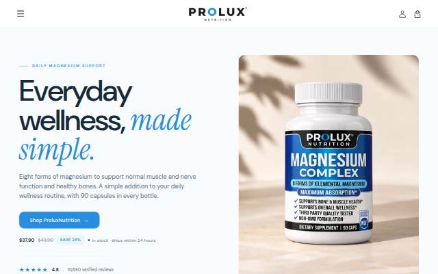 ProluxNutrition storefront