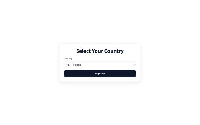 Montra da Select Your Country