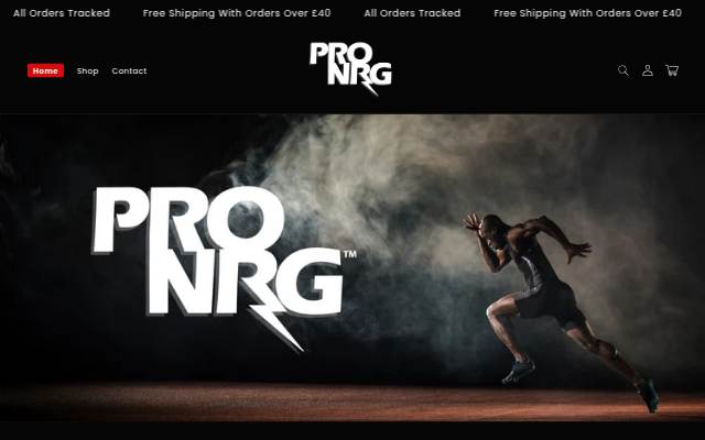 PRO NRG Supplements storefront