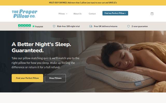 The Proper Pillow Co. storefront