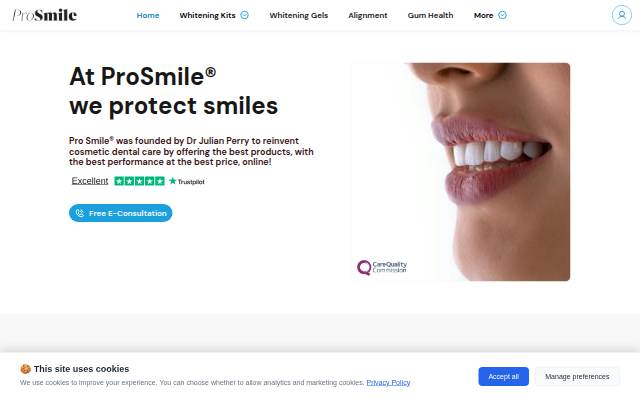 Pro Smile® storefront