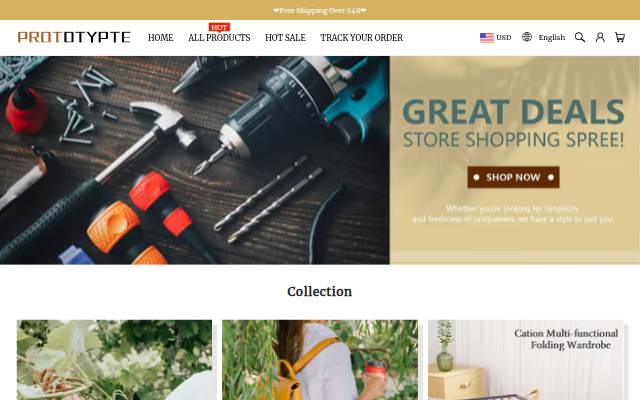 PROTOTYPTE storefront