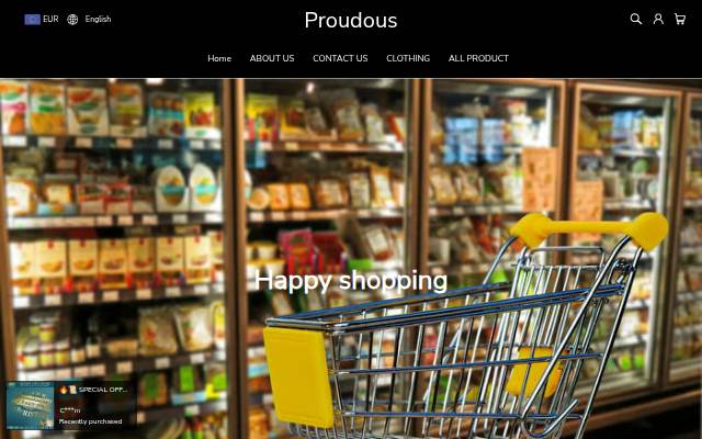 Proudous storefront