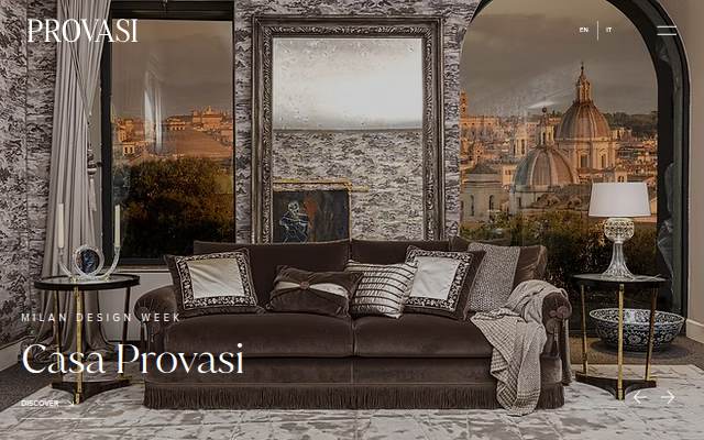 Startseite von Provasi