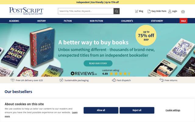 psbooks.co.uk storefront