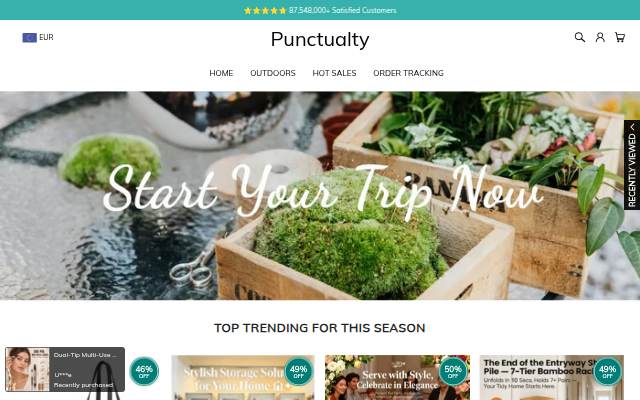 Punctualty storefront