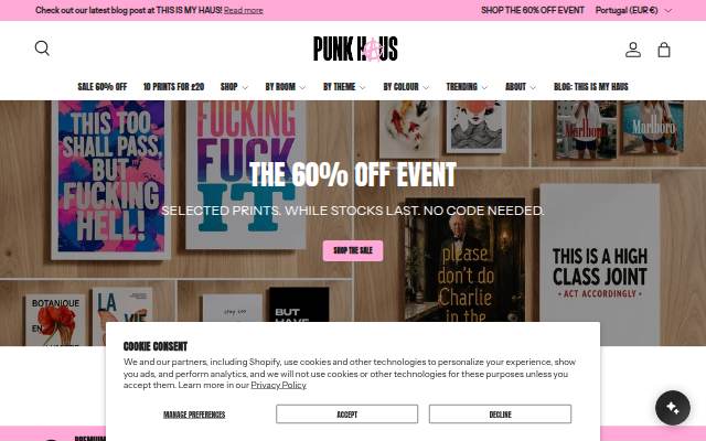 Punk Haus UK storefront