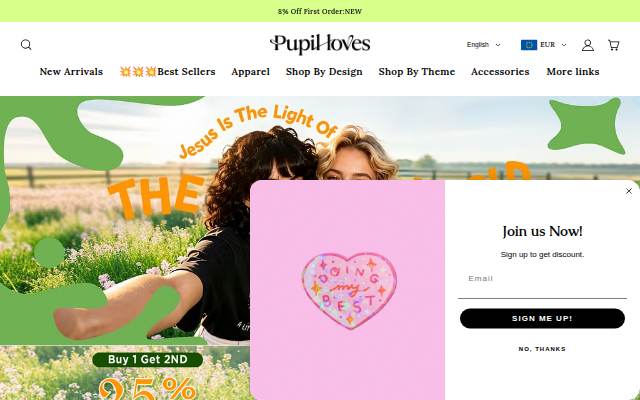 pupiloves.com storefront