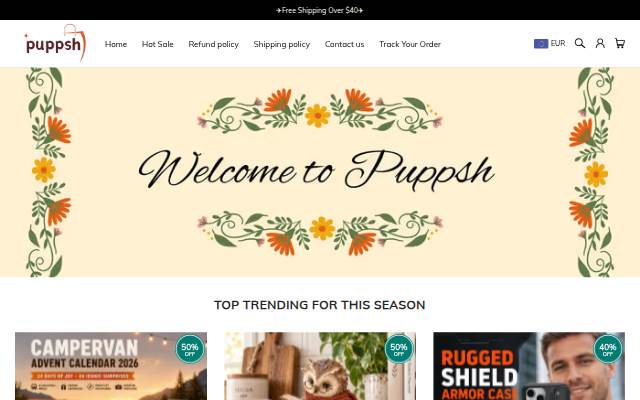 Puppsh storefront