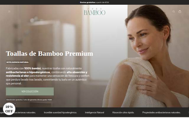 Pure Bamboo storefront