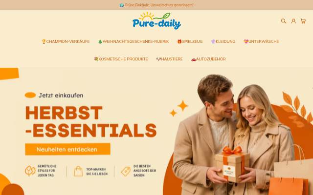 Pure-daily storefront