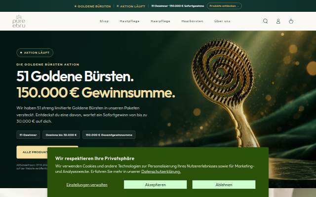 Startseite von Pure Ebru