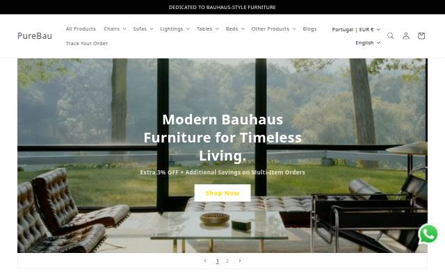 PureBau storefront