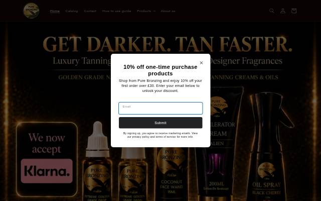 Pure Bronzing storefront