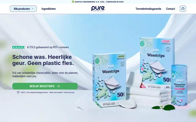 Pure Laundry Club storefront