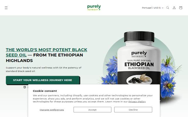 Purely Nutrient storefront