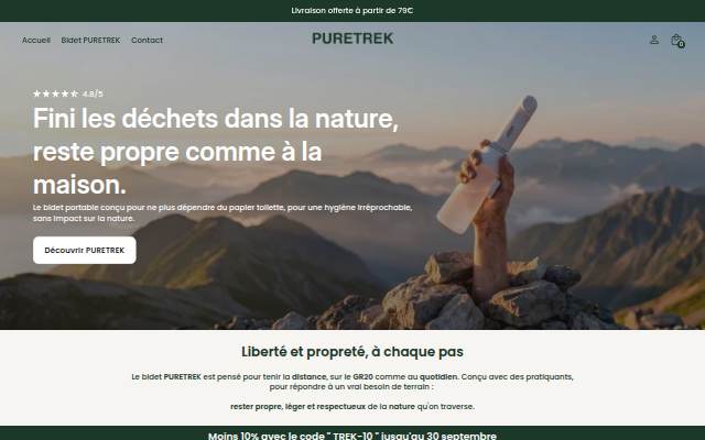 Puretrek storefront