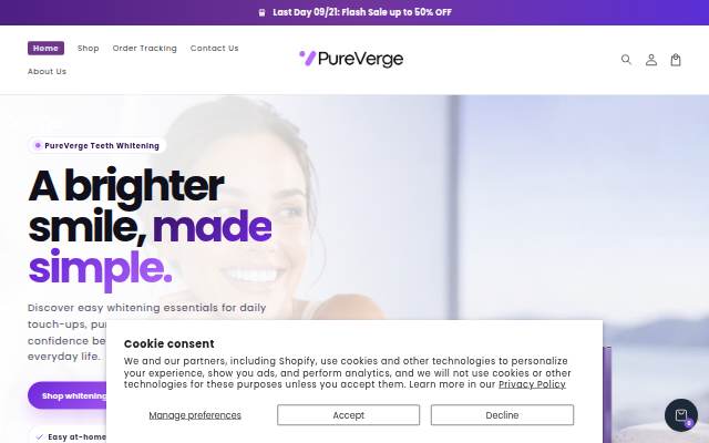 PureVerge storefront