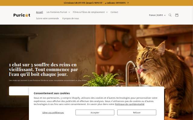 Puricat storefront
