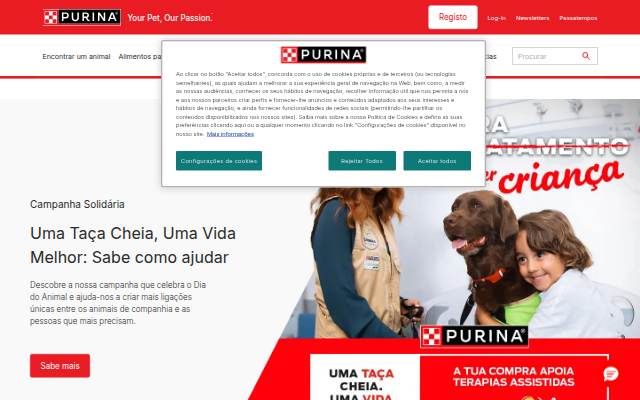 Purina: Especialistas em nutrição storefront
