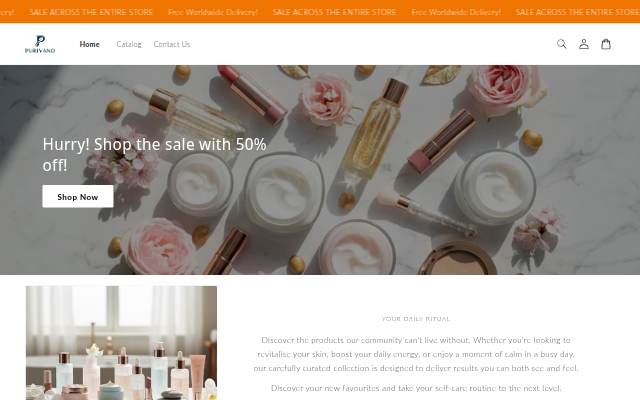 Purivano storefront