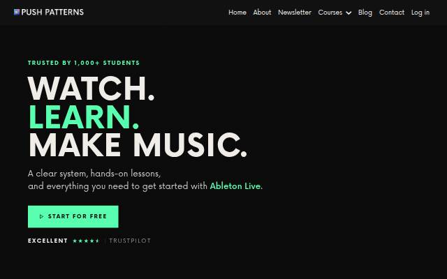 Ableton Live Courses Online storefront
