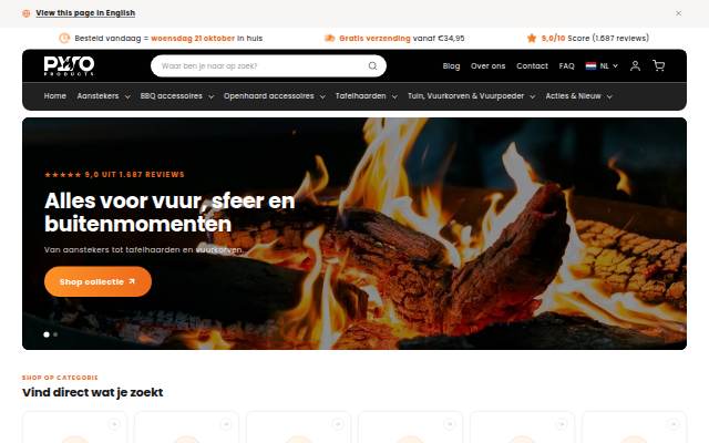 Startseite von PyroProducts
