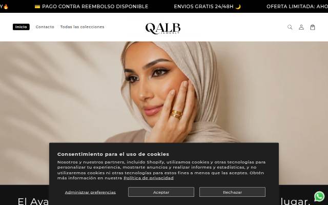 Escaparate de QALB Jewelry