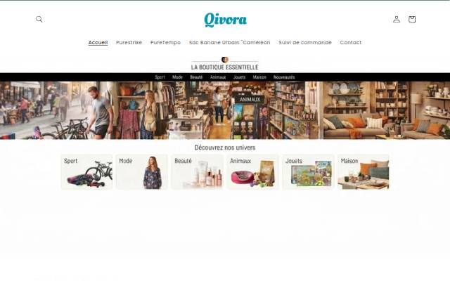 Qivora storefront