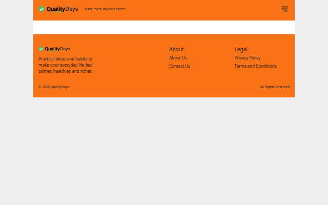 QualityDays storefront