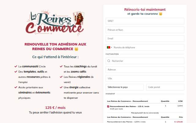 Renouvellement des Reines storefront