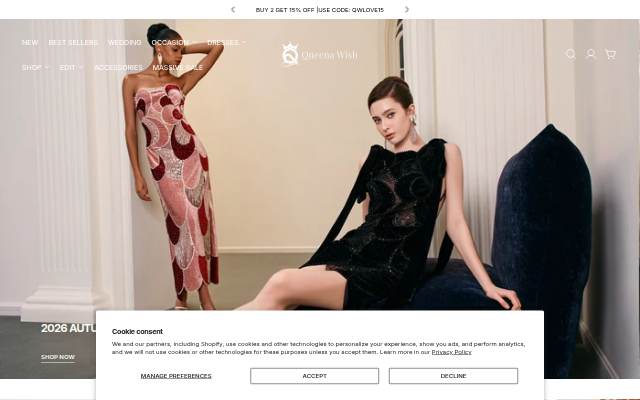 Queena Wish storefront