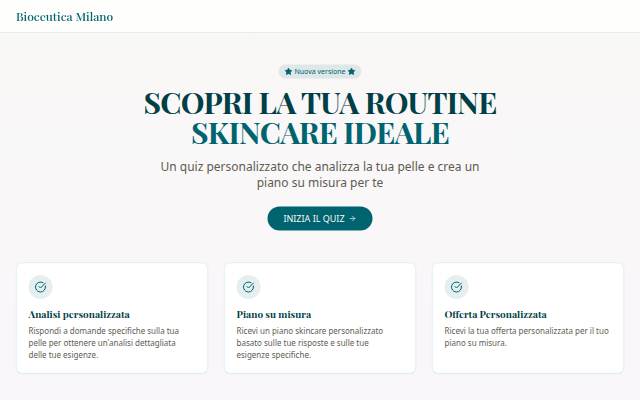 Montra da Bioceutica Milano