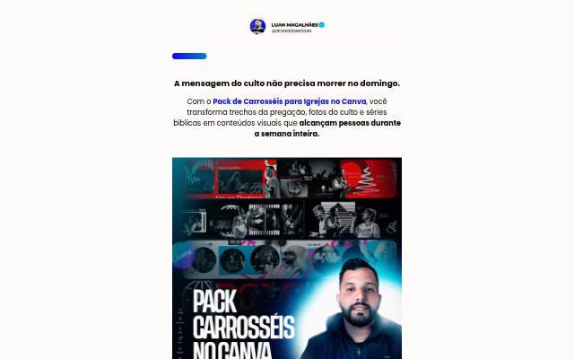 Pack de carrosséis para igreja. storefront