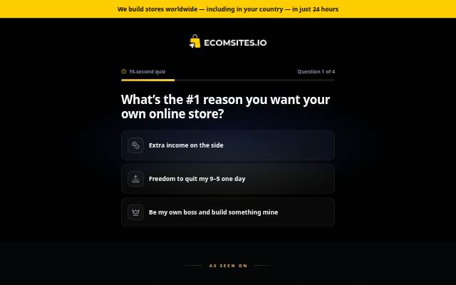 Montra da Find Your Store Match — Ecomsites.io