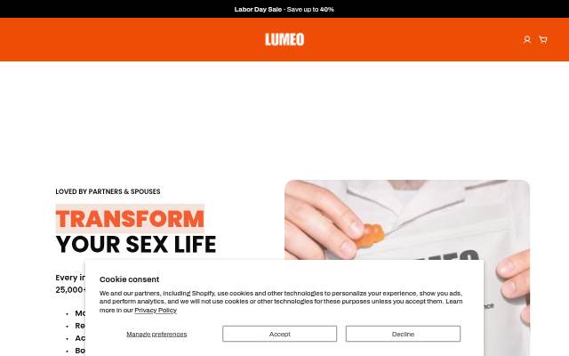 Lumeo storefront