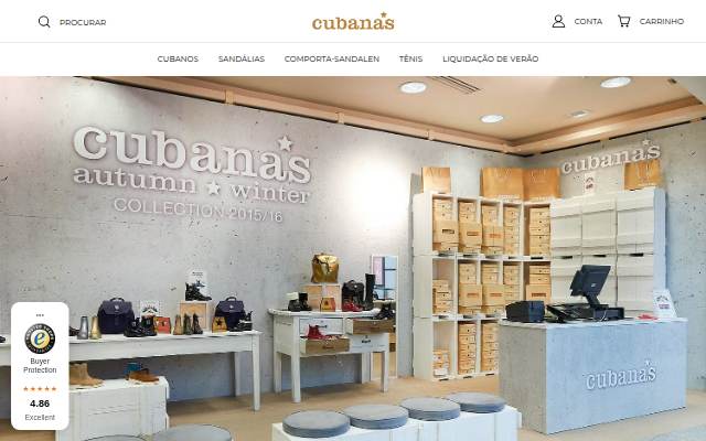 Cubanas Shoes storefront