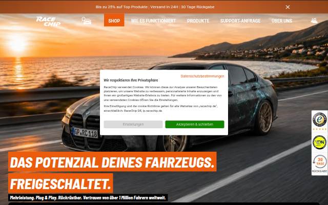 Chiptuning von RaceChip: Motortuning vom Testsieger storefront